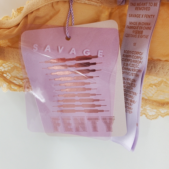 NWT Fenty lace bra cream color crossback size 1X - Picture 3 of 16